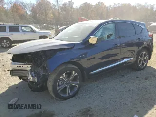 2023 Acura RDX w/Advance Package with VIN 5J8TC2H73PL016155, listed as a Copart auction lot 79388854 with 0 mi miles and Salvage Title. Bid and sale history available at carsss.com. Image 1.