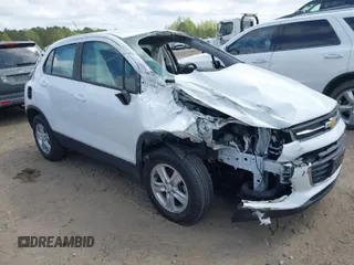 2020 Chevrolet Trax LS with VIN KL7CJNSB2LB065279, listed as a IAAI auction lot 41920404 with 53,608 mi miles. Bid and sale history available at carsss.com. Image 1.