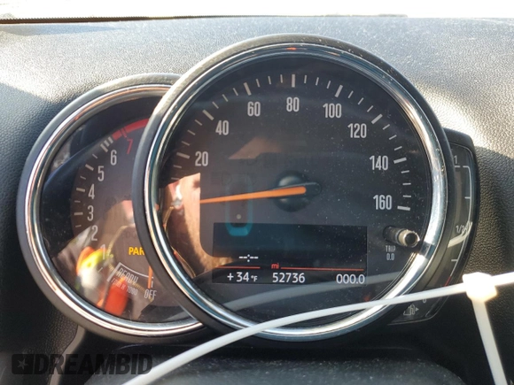 2018 MINI Countryman Cooper with VIN WMZYS7C37J3E08896, listed as a Copart auction lot 45502785 with 52,736 mi miles and Salvage title. Bid and sale history available at DreamBid. Image 9.