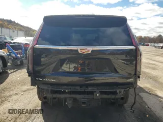 2024 Cadillac Escalade 4WD Premium Luxury with VIN 1GYS4BKL1RR181502, listed as a Copart auction lot 77155704 with 6,588 mi miles and Salvage title. Bid and sale history available at DreamBid. Image 6.