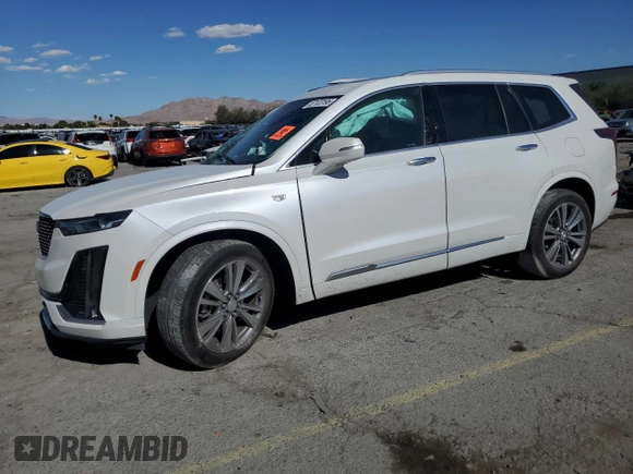 2020 Cadillac XT6 FWD Premium Luxury with VIN 1GYKPCRS8LZ177562, listed as a Copart auction lot 57123195 with Not provided miles and Salvage title. Bid and sale history available at DreamBid. Image 1.