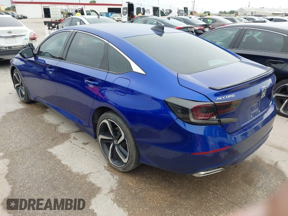 2021 Honda Accord Sport with VIN 1HGCV2F37MA012790, listed as a IAAI auction lot 42442287 with 14,955 mi miles and . Bid and sale history available at DreamBid. Image 3.