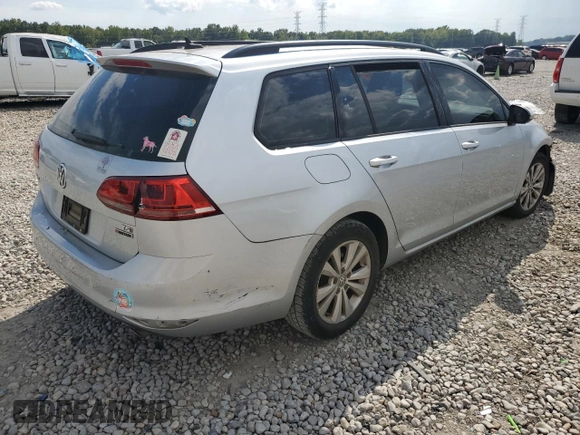 2017 Volkswagen Golf SportWagen S with VIN 3VW017AU0HM500592, listed as a Copart auction lot 70609304 with 0 mi miles and Salvage Title. Bid and sale history available at carsss.com. Image 3.