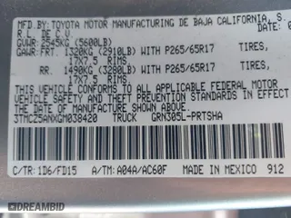 2016 Toyota Tacoma SR with VIN 3TMCZ5ANXGM038420, listed as a IAAI auction lot 41635372 with 113,723 mi miles. Bid and sale history available at carsss.com. Image 9.