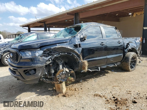 2021 Ford Ranger XL with VIN 1FTER4FH9MLD85658, listed as a Copart auction lot 49224335 with 52,218 mi miles and Salvage Title. Bid and sale history available at DreamBid. Image 1.