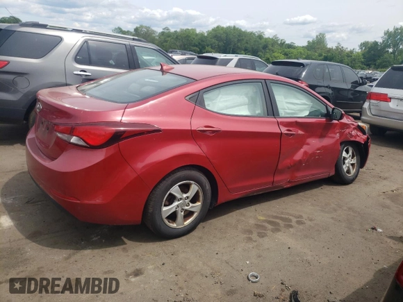2014 Hyundai Elantra SE z VIN KMHDH4AE6EU196016, wystawiony jako Copart lot #58425485 z przebiegiem 194 100 mil mil oraz Szkoda całkowita • Salvage title. Historia ofert i sprzedaży dostępna na DreamBid. Obrazek 3.
