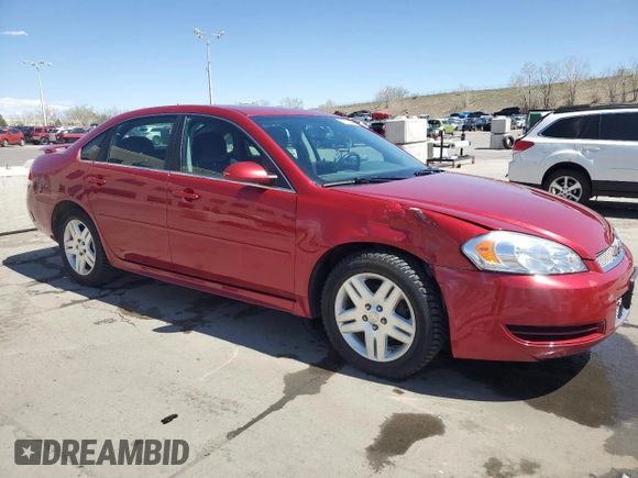 2013 Chevrolet Impala LT with VIN 2G1WB5E3XD1160961, listed as a Copart auction lot 53717505 with 159,750 mi miles and Salvage Title. Bid and sale history available at DreamBid. Image 4.