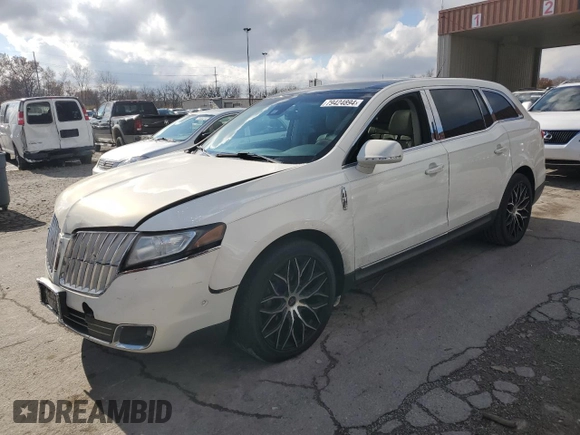 2012 Lincoln MKT EcoBoost with VIN 2LMHJ5AT5CBL51902, listed as a Copart auction lot 79424894 with 130,387 mi miles and Salvage Title. Bid and sale history available at DreamBid. Image 1.