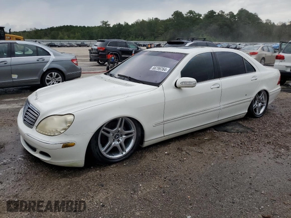 2003 Mercedes-Benz S-Class 4.3L with VIN WDBNG70J53A370666, listed as a Copart auction lot 66799764 with 0 mi miles and Non Repairable. Bid and sale history available at carsss.com. Image 1.
