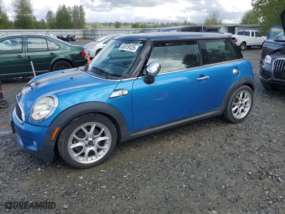 2008 MINI Cooper Hardtop S with VIN WMWMF73558TV33839, listed as a Copart auction lot 53319125 with 141,830 mi miles and Clean Title. Bid and sale history available at carsss.com. Image 1.