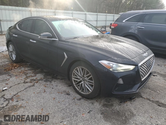 2021 Genesis G70 2.0T with VIN KMTG64LA0MU075600, listed as a Copart auction lot 86821304 with 60,067 mi miles and Salvage Title. Bid and sale history available at carsss.com. Image 4.
