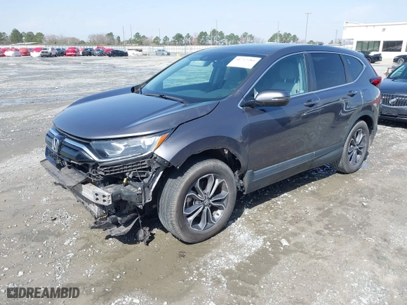 2022 Honda CR-V EX with VIN 5J6RW1H53NA011257, listed as a IAAI auction lot 41727284 with 105,543 mi miles. Bid and sale history available at carsss.com. Image 2.