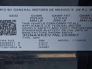 2022 Chevrolet Equinox LT with VIN 3GNAXKEV7NL193667, listed as a IAAI auction lot 41675785 with 68,515 mi miles and . Bid and sale history available at DreamBid. Image 9.