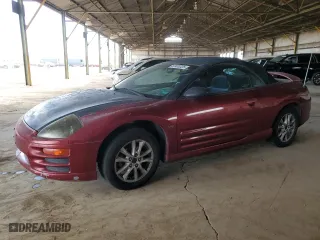 2001 Mitsubishi Eclipse GT with VIN 4A3AE85H11E204181, listed as a Copart auction lot 53400325 with 173,977 mi miles and Clean Title. Bid and sale history available at carsss.com. Image 1.