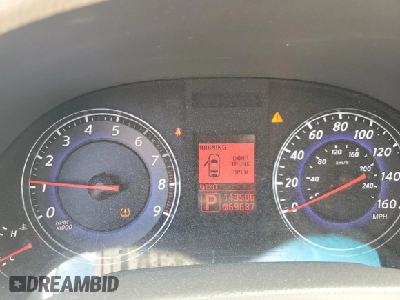 2008 Infiniti G35 with VIN JNKBV61E18M206616, listed as a Copart auction lot 74219194 with 143,506 mi miles and Salvage Title. Bid and sale history available at DreamBid. Image 9.