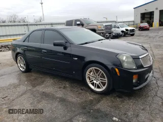 2007 Cadillac CTS-V with VIN 1G6DN57UX70108616, listed as a Copart auction lot 75827064 with 168,500 mi miles and Salvage Title. Bid and sale history available at carsss.com. Image 4.