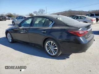2018 Infiniti Q50 3.0t SPORT with VIN JN1EV7AR2JM435600, listed as a Copart auction lot 87513085 with 77,304 mi miles and Salvage Title. Bid and sale history available at carsss.com. Image 2.