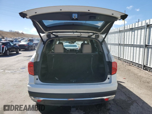 2017 Honda Pilot Touring with VIN 5FNYF6H91HB007611, listed as a Copart auction lot 47217175 with 107,349 mi miles and Salvage Title. Bid and sale history available at DreamBid. Image 6.