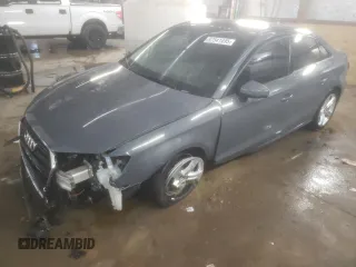 2018 Audi A3 Sedan Premium with VIN WAUB8GFF2J1023858, listed as a Copart auction lot 87541495 with 46,614 mi miles and Salvage Title. Bid and sale history available at carsss.com. Image 1.