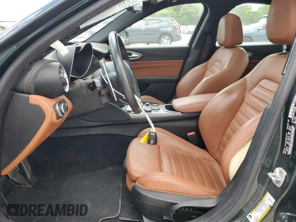 2020 Alfa Romeo Giulia Ti with VIN ZARFANBN5L7629963, listed as a Copart auction lot 60471274 with 35,827 mi miles and Salvage Title. Bid and sale history available at carsss.com. Image 7.