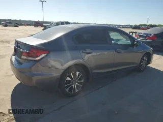 2015 Honda Civic EX z VIN 19XFB2F87FE055316, wystawiony jako Copart lot #54130135 z przebiegiem 136 284 mil mil oraz Szkoda całkowita • Salvage title. Historia ofert i sprzedaży dostępna na DreamBid. Obrazek 3.