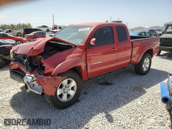 2014 Toyota Tacoma PreRunner with VIN 5TFTU4GN9EX052879, listed as a Copart auction lot 49466945 with 186,032 mi miles and Salvage title. Bid and sale history available at DreamBid. Image 1.
