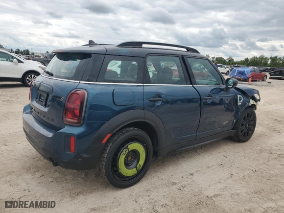 2022 MINI Countryman Cooper S with VIN WMZ83BR05N3N36893, listed as a Copart auction lot 71615954 with 37,695 mi miles and Salvage Title. Bid and sale history available at carsss.com. Image 3.