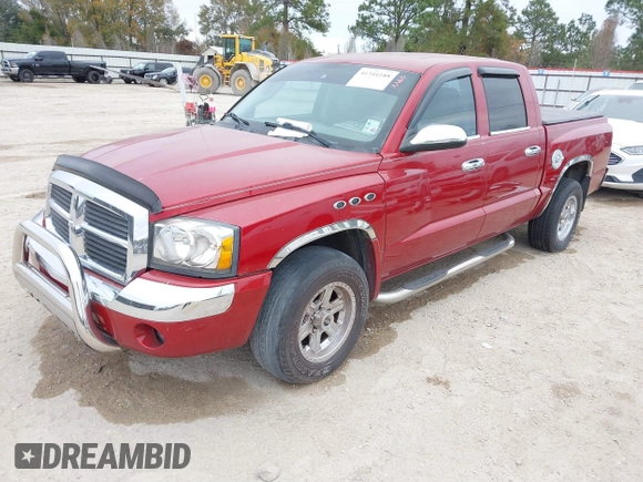 2006 Dodge Dakota SLT with VIN 1D7HE48K26S511004, listed as a IAAI auction lot 41344188 with 208,273 mi miles and . Bid and sale history available at DreamBid. Image 2.
