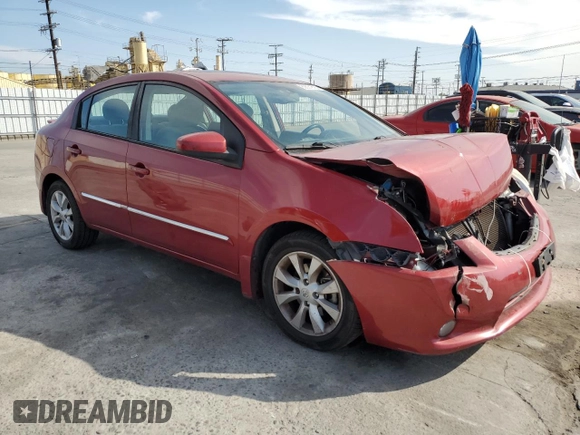 2012 Nissan Sentra S with VIN 3N1AB6AP4CL709523, listed as a Copart auction lot 60631815 with 111,759 mi miles and Salvage title. Bid and sale history available at DreamBid. Image 4.