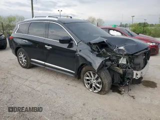 2015 Infiniti QX60 with VIN 5N1AL0MM8FC558867, listed as a Copart auction lot 54653245 with Not provided miles and Salvage title. Bid and sale history available at DreamBid. Image 4.