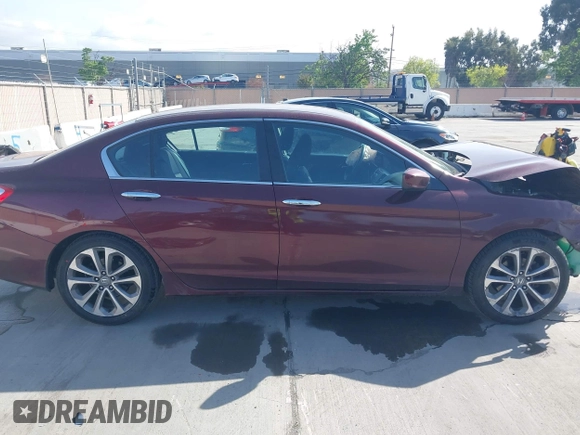 2014 Honda Accord Sport with VIN 1HGCR2F57EA244460, listed as a IAAI auction lot 42057412 with 214,441 mi miles and . Bid and sale history available at carsss.com. Image 14.