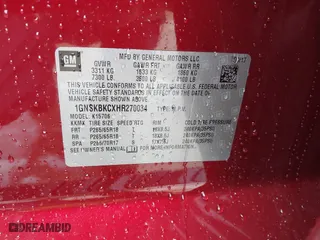 2017 Chevrolet Tahoe LT with VIN 1GNSKBKCXHR270034, listed as a IAAI auction lot 42036132 with 144,530 mi miles. Bid and sale history available at carsss.com. Image 9.