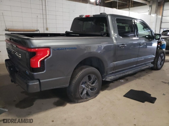2022 Ford F-150 Lightning Pro with VIN 1FT6W1EV7NWG10033, listed as a Copart auction lot 81516533 with 11,282 mi miles and Salvage Title. Bid and sale history available at carsss.com. Image 3.