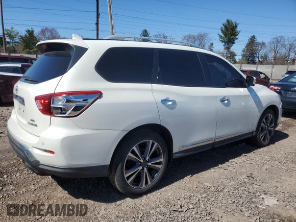 2019 Nissan Pathfinder S z VIN 5N1DR2MM7KC595961, wystawiony jako Copart lot #50716175 z przebiegiem 107 677 mil mil oraz Szkoda całkowita • Salvage title. Historia ofert i sprzedaży dostępna na DreamBid. Obrazek 3.