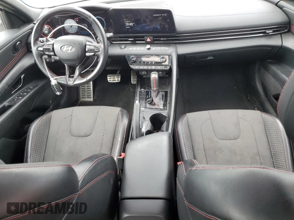 2023 Hyundai Elantra N Line z VIN KMHLR4AF2PU400167, wystawiony jako Copart lot #52502195 z przebiegiem 35 397 mil mil oraz Szkoda całkowita • Salvage title. Historia ofert i sprzedaży dostępna na DreamBid. Obrazek 8.