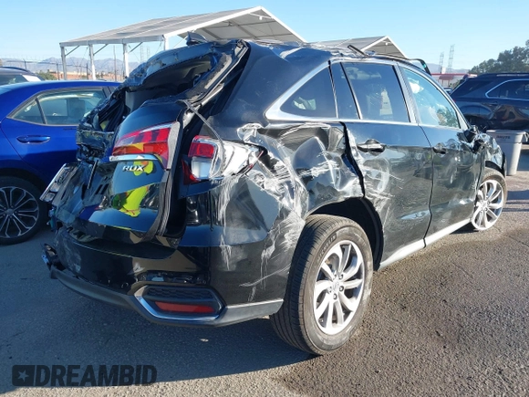 2017 Acura RDX with VIN 5J8TB3H39HL013882, listed as a IAAI auction lot 41049316 with 87,100 mi miles. Bid and sale history available at carsss.com. Image 4.