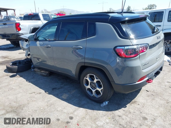 2022 Jeep Compass Trailhawk с VIN 3C4NJDDB2NT224046, выставлен на аукционе IAAI как лот 42086536 с пробегом 40 230 миль миль и . История ставок и продаж доступна на DreamBid. Изображение 3.