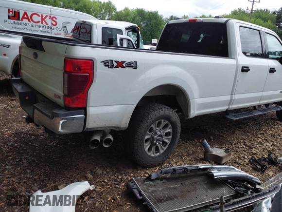 2021 Ford F-250 XL with VIN 1FT7W2BT4MED42592, listed as a IAAI auction lot 42219340 with 133,093 mi miles and . Bid and sale history available at DreamBid. Image 4.