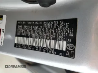2012 Toyota Corolla L with VIN 2T1BU4EE3CC823735, listed as a Copart auction lot 47657035 with 156,283 mi miles and Non Repairable. Bid and sale history available at DreamBid. Image 12.
