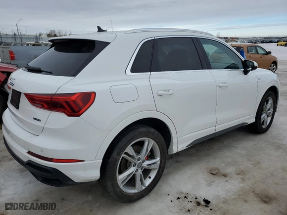 2020 Audi Q3 S line Premium Plus with VIN WA1EECF34L1061550, listed as a Copart auction lot 46917255 with 72,600 mi miles and Clean Title. Bid and sale history available at carsss.com. Image 3.
