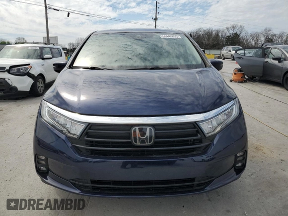 2022 Honda Odyssey EX-L with VIN 5FNRL6H74NB036835, listed as a Copart auction lot 50445655 with 55,276 mi miles and Salvage Title. Bid and sale history available at DreamBid. Image 5.