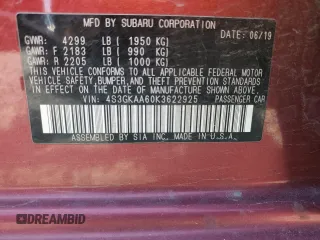 2019 Subaru Impreza z VIN 4S3GKAA60K3622925, wystawiony jako Copart lot #52388335 z przebiegiem 77 928 mil mil oraz Szkoda całkowita • Salvage title. Historia ofert i sprzedaży dostępna na DreamBid. Obrazek 12.