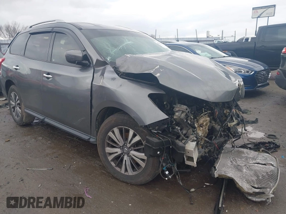 2018 Nissan Pathfinder SL with VIN 5N1DR2MM2JC645941, listed as a IAAI auction lot 41117695 with 1 mi miles. Bid and sale history available at carsss.com. Image 1.