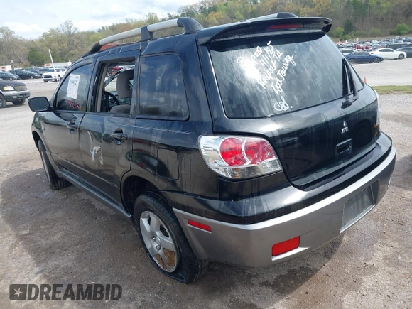 2004 Mitsubishi Outlander SE with VIN JA4LX41F84U042573, listed as a IAAI auction lot 41948529 with 177,738 mi miles. Bid and sale history available at carsss.com. Image 3.