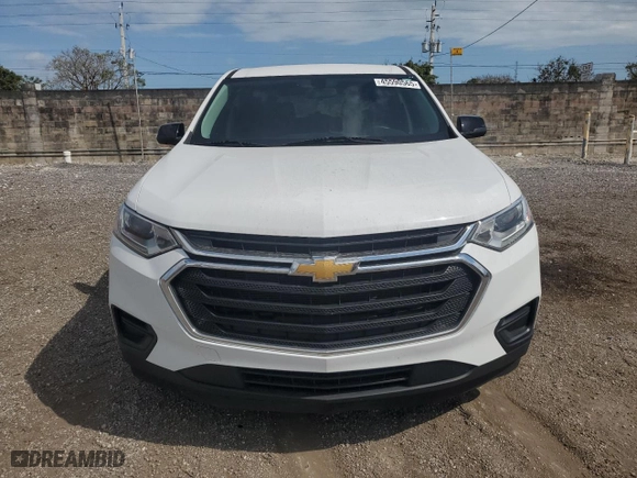 2021 Chevrolet Traverse LS with VIN 1GNERFKW1MJ191452, listed as a Copart auction lot 45590565 with 56,185 mi miles and Salvage Title. Bid and sale history available at carsss.com. Image 5.