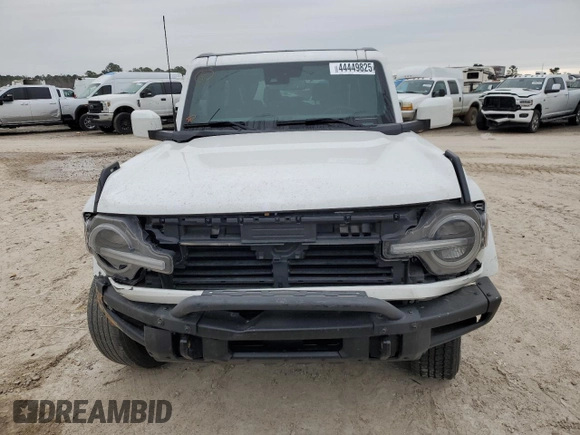 2022 Ford Bronco with VIN 1FMDE5AHXNLB15534, listed as a Copart auction lot 44449825 with 45,726 mi miles and Salvage title. Bid and sale history available at DreamBid. Image 5.