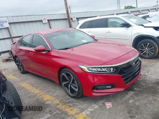 2019 Honda Accord Sport with VIN 1HGCV1F33KA073867, listed as a IAAI auction lot 42123303 with 91,119 mi miles and . Bid and sale history available at DreamBid. Image 1.