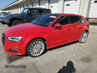 2017 Audi A3 Sportback e-tron Premium Plus with VIN WAUTPBFF2HA058520, listed as a Copart auction lot 52887145 with 98,098 mi miles and Clean Title. Bid and sale history available at carsss.com. Image 1.