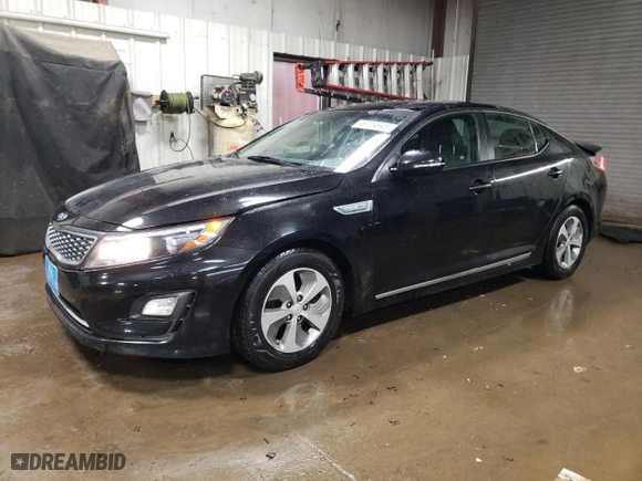 2015 Kia Optima Hybrid with VIN KNAGM4AD5F5086104, listed as a Copart auction lot 49714945 with 226,855 mi miles and Salvage Title. Bid and sale history available at carsss.com. Image 1.