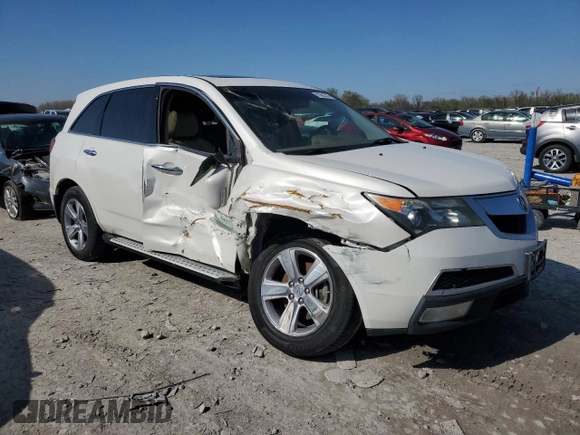 2011 Acura MDX Tech Pkg with VIN 2HNYD2H60BH536869, listed as a Copart auction lot 51681335 with Not Provided miles and Salvage Title. Bid and sale history available at carsss.com. Image 4.